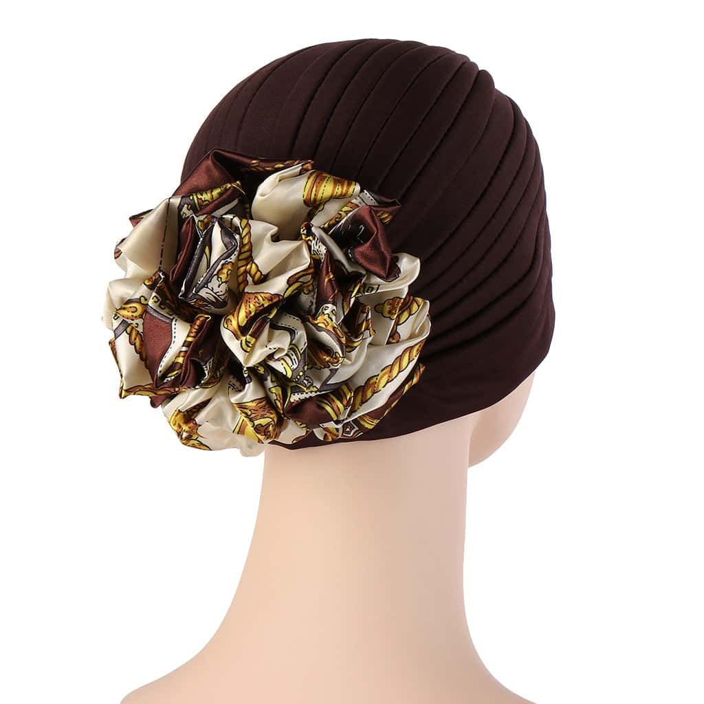 Roxane Turban Kopftuch Haare Frau Braun Mode Chemo