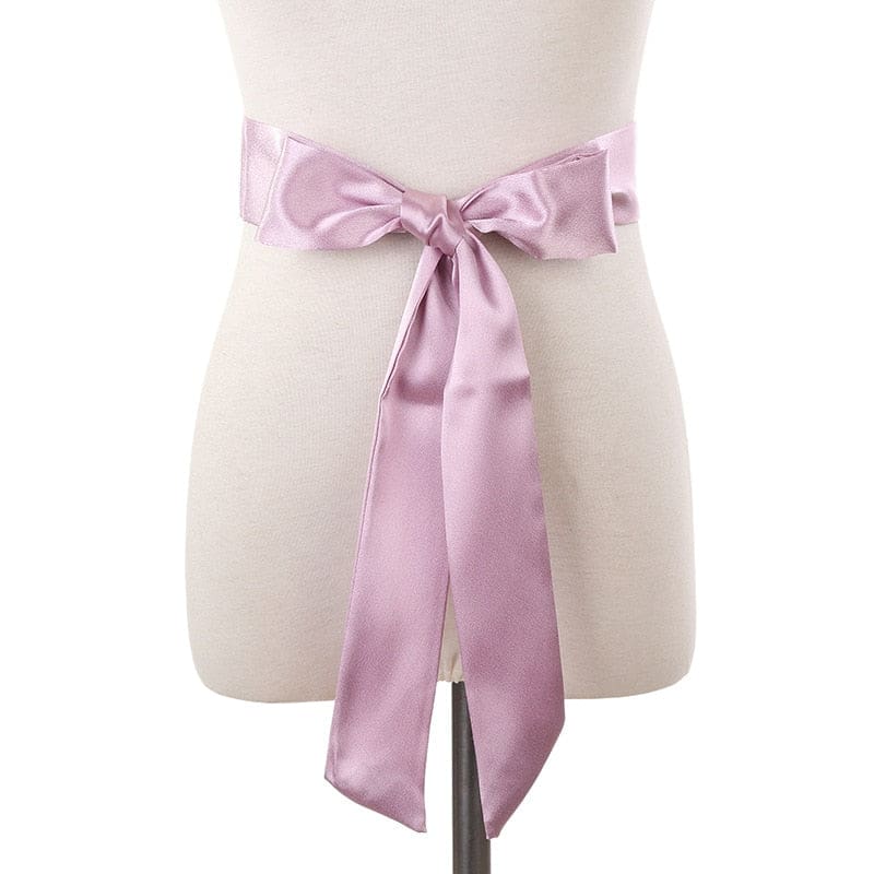 Emeline Gürtel Schal Frau Kleid Hose Violett Uni