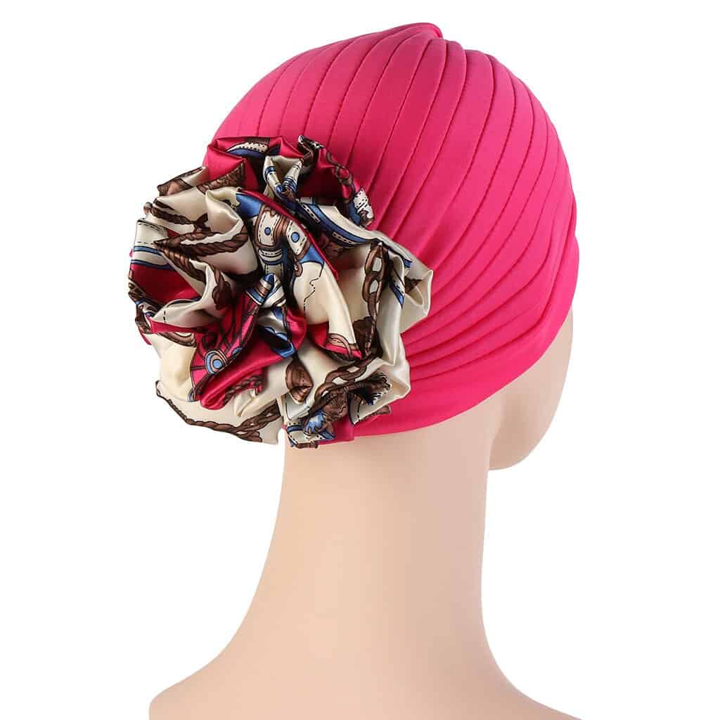 Mylène Turban Kopftuch Haartuch Frau Rosa Mode Chemo