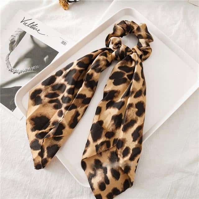 Haargummi Heller Leopardenschal