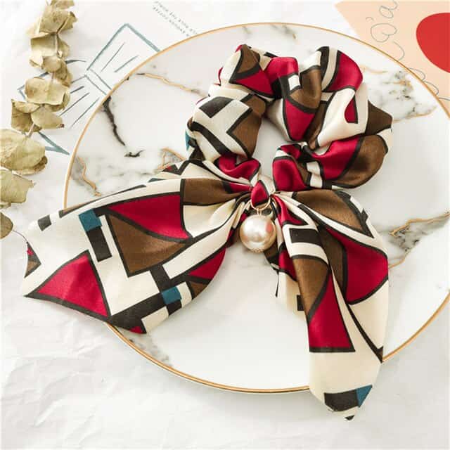 Scrunchie Kurzes Kopftuch Im Picasso-Stil