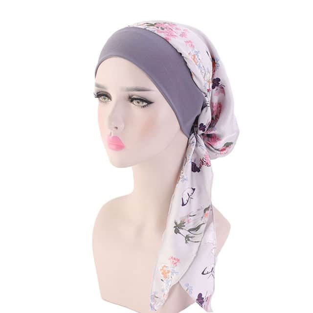 Judith Kopftuch Haare Frau Moderne Chemo Rosa Gemustert