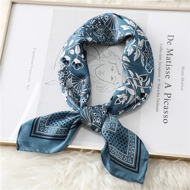 Haartuch 70 Blau - Provenzalisch