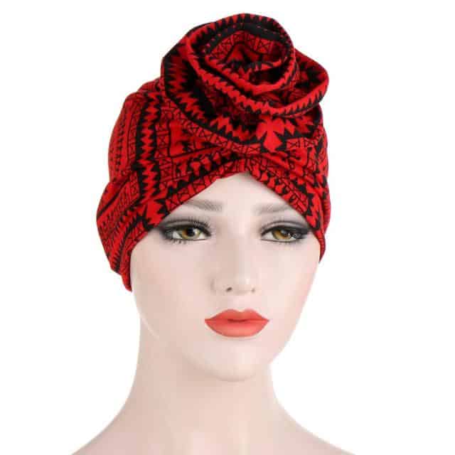 Turbantuch Chemo Rot - Prescille