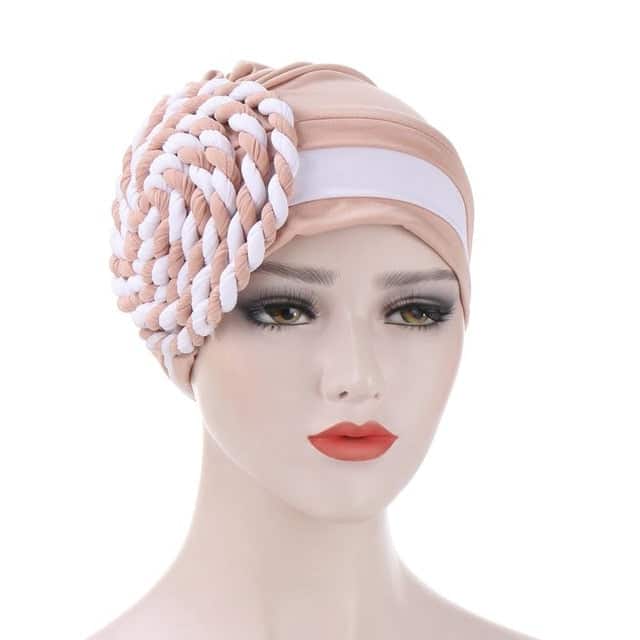 Halstuch Chemo-Mütze Rosa - Marinière