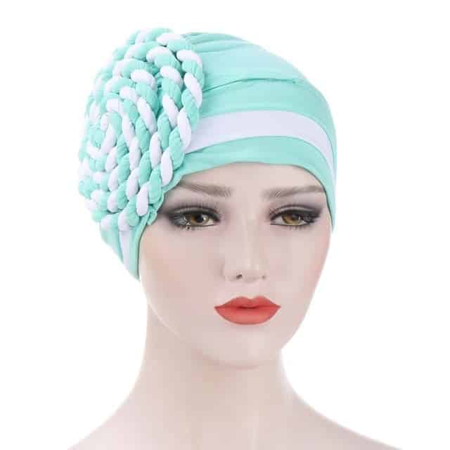 Halstuch Chemo-Mütze Grün - Marinière