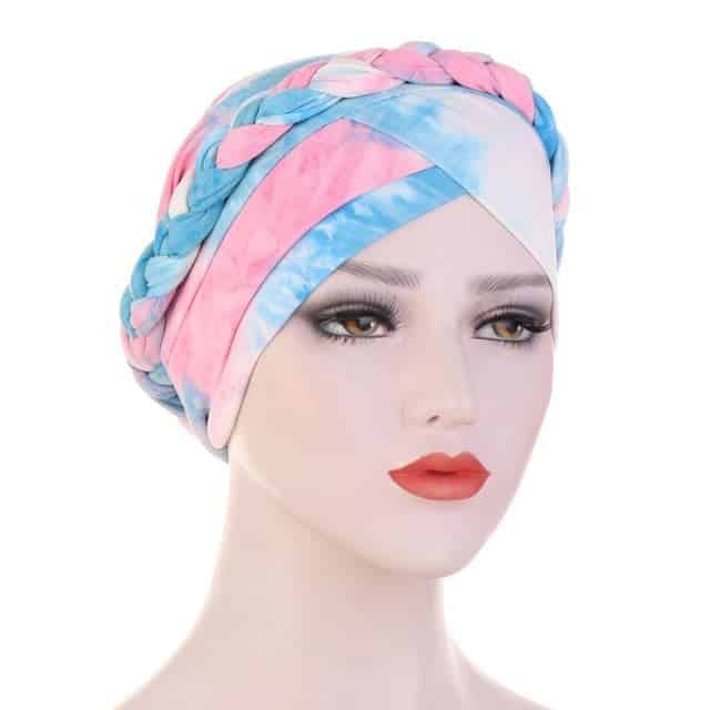 Turbantuch Chimio Blau - Pastell