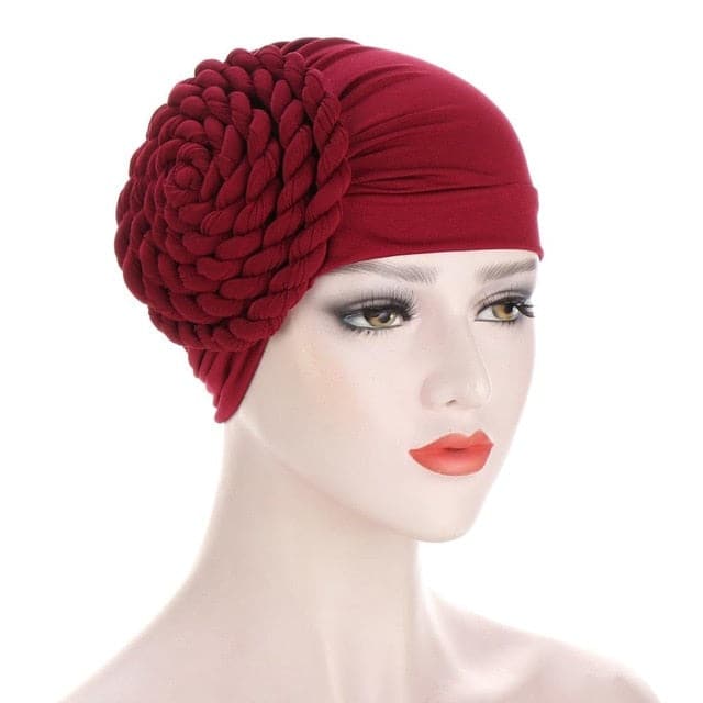 Halstuch Chemo-Mütze Rot - Uni