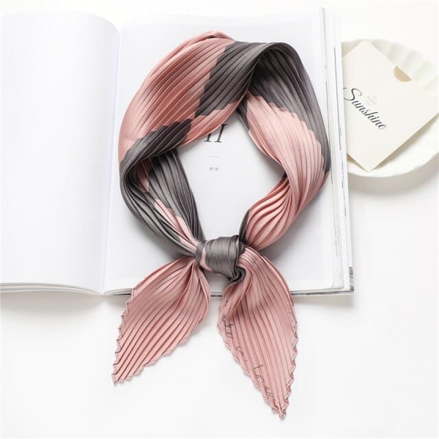 Plissierter Haarschal Rosa - Zulina