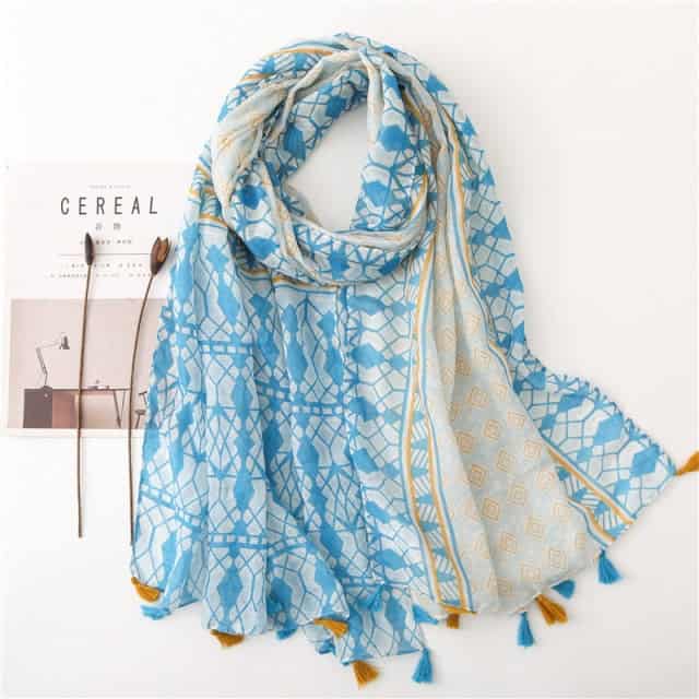 Damenschal 180 Blau - Dagny