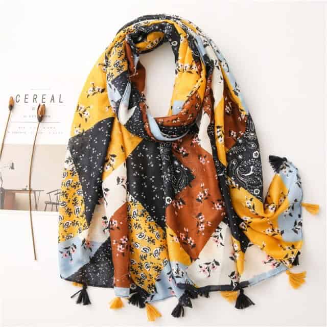 Damenschal 180 Gelb - Gerda Liberty
