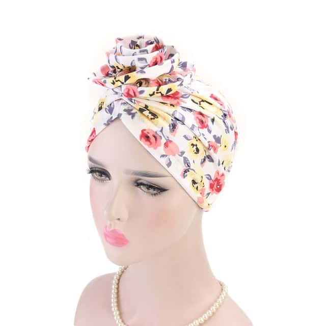 Chemo-Turban-Halstuch Weiß - Ezéline