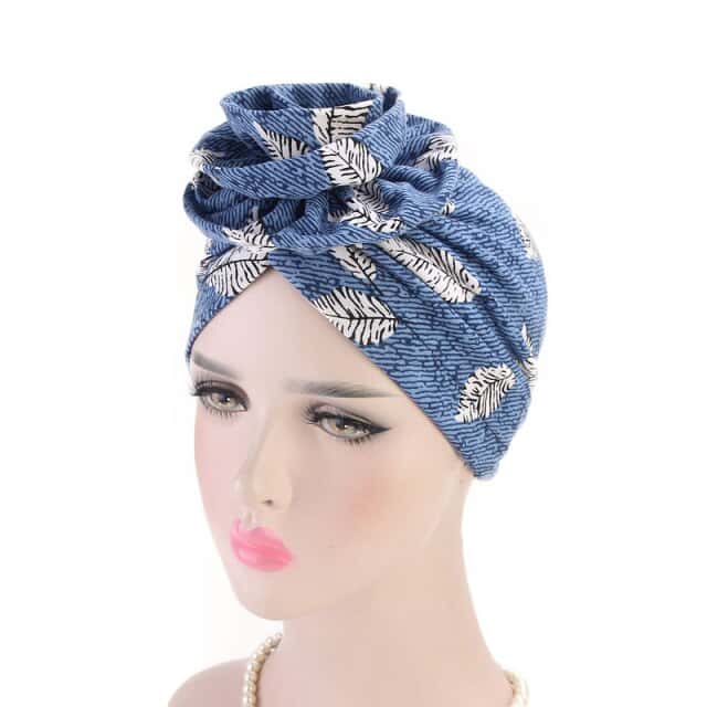 Turbantuch Chimio Blau - Exontine