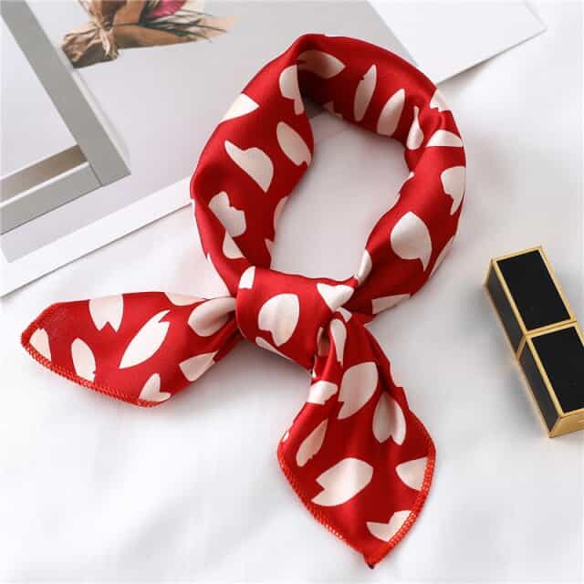 Haartuch 50 Rot - Leopard