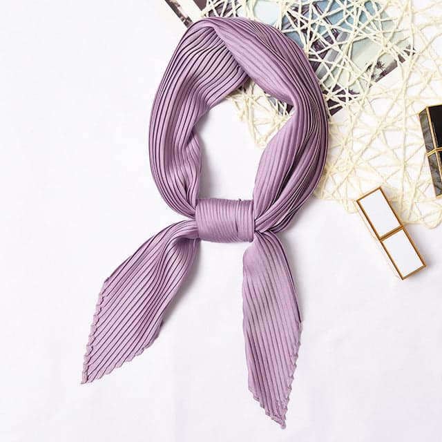 Plissierter Haarschal Mauve