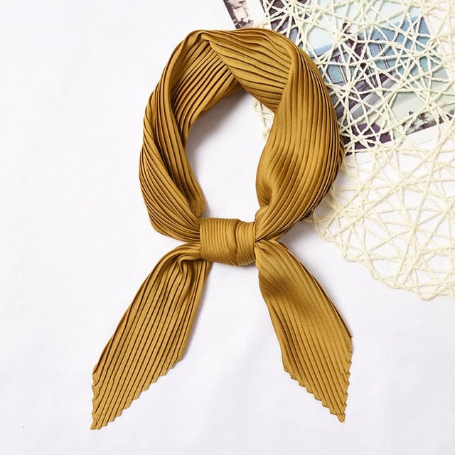 Plissierter Haarschal - Gold